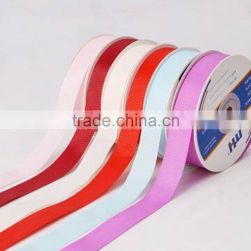 Wholesale 100% Polyester Colorful Grosgrain Ribbon for Hair Bows