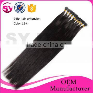 New Arrival 100 Human Hair I-Tip Hair Extension, Factory Wholesale Price Brazilian Human Hair Sew In Weave photo-3