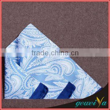 Bule Flower Style Custom Printed Handkerchief