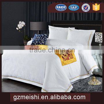 5 star hotel bed linen set/embroider hotel bedding set/luxury bed sheet set
