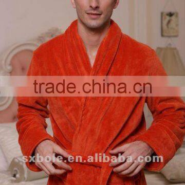 TWO WINGS custom bathrobes for men super soft coral fleece bathrobe cheap bathrobe