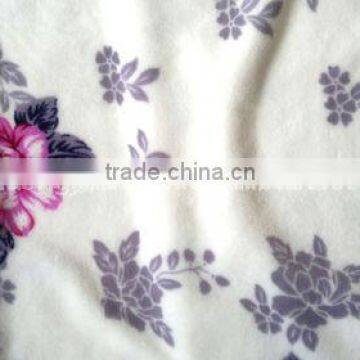 New arrived, 2013 flower pattern double-side surper soft printed flannel velvet fabric