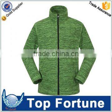 OEM professional polar fleece jacket ,melange yarn polar fleece jacket windstopper,polar fleece jacket factory .