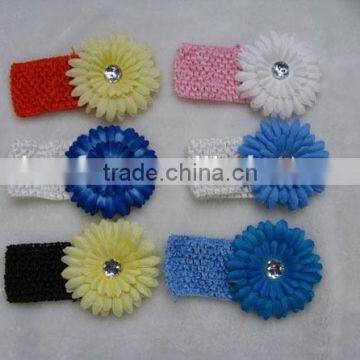 wholesale mixed color big flower baby hair accessories