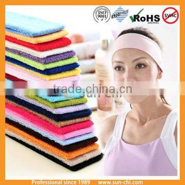 trendy embroidery hand crochet basketball sports headband