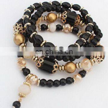 Trendy New Korean Style Exquisite Multilayers Beads Women's Stretch Bracelet