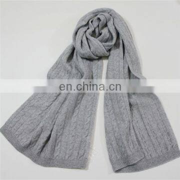Make to Order wholesale knitted pure cashmere scarf