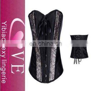 Accept Paypal Black Pirate Corset Tops