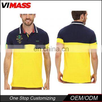 Casual Striped Collar Wholesale mens latest design polo shirt