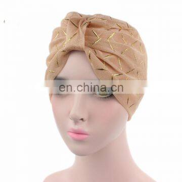 Spring Summer Style Poplin Gauze Perm Turban Hood Hat Noble Retro Indian Hat