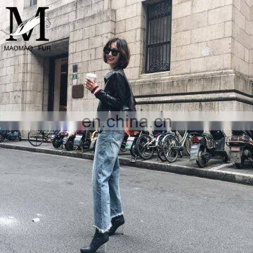 Spring Slim Fit Fashion Women Jacket Lamb Leather Jacket photo-5