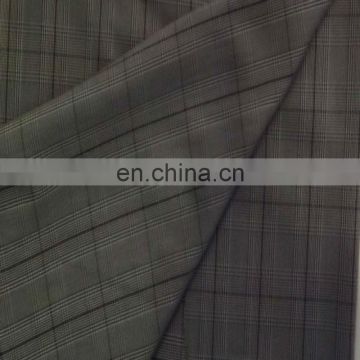 t/r grid suiting fabric for men