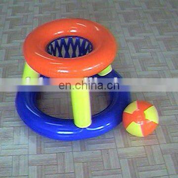 pvc inflatable basketball goal floating