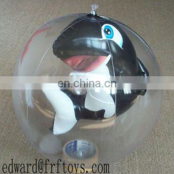 inflatable beach ball with toys inside 3D