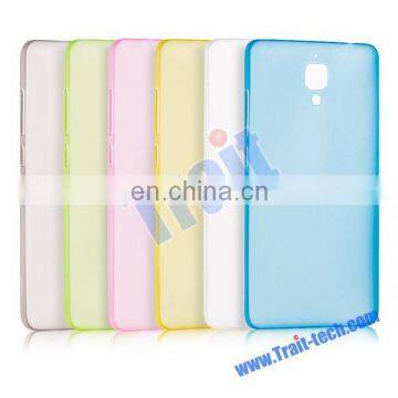 Simple and Plain Style High Quality Solid Color TPU Back Cover Case for XiaoMi Mi4