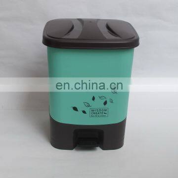 2014 square plastic foot pedal waste bin