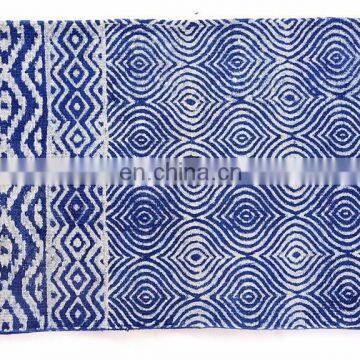 Ethnic Rugs Indian Hand Blocked Print Area Rug 4X6 Hand Woven Dhurrie Runner Rug photo-3