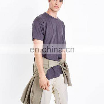 Factory Blank Distressed Short Sleeve Mens 100% Cotton t Shirts photo-5