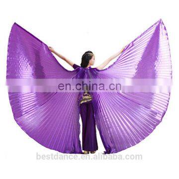 BestDanc indian belly dance opening isis wings women belly dancing wings open on the back with two sticks OEM