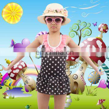 Lately Design Wholesale Wrapped Cute Girls Swimsuit Child Kids Swimwear Models