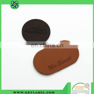 Garment leather label/ rubber heat transfer label