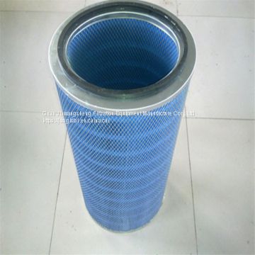 Gas turbine flame retardant dust filter cartridge