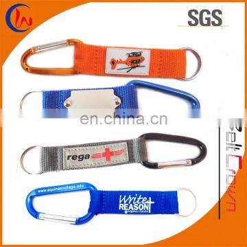 Fashion Short Carabiner Keychain with lanyard with keyring