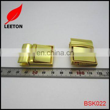 China supply good quality shiny gold leather bag lock