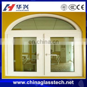 ISO9001:2000 and CE/SONCAP certificate doubel glazing glass size customized upvc frame window styles and names