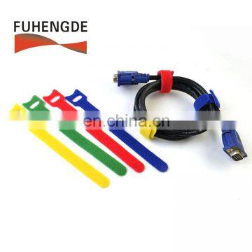 Back to Back Cable Tie Double sided Cable Strap Hook and Loop