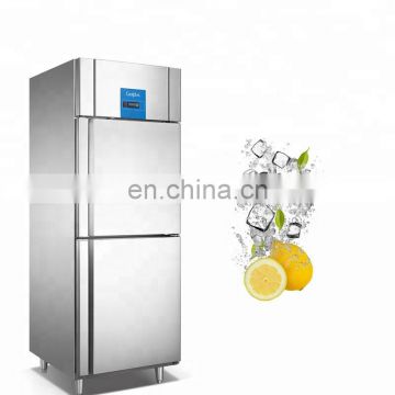 Stainless steel upright refrigerator/commercial refrigerator for fruits and vegetables/upright chiller or freezer