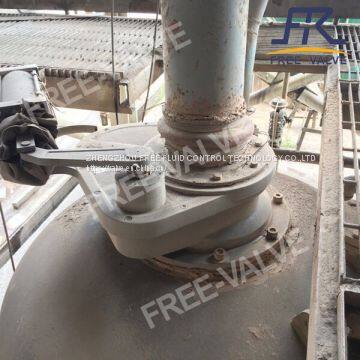 DN200 Pneumatic Swing Ceramic Disc Feeding Valve for Replacing Dome Valve on Fly Ash Tank photo-2