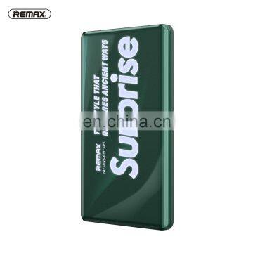 Remax 2020 Newest Mobile Phone Chargers PD 18W Slim Portable Charger Mini Fast Charging 10000 Mah Power Bank