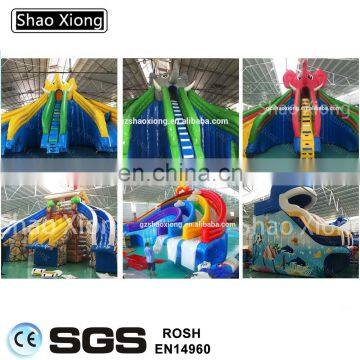 Used Commercial Cheap Large Plastic Pvc Adult Water Park Slides Inflatable Swimming Pool Slide photo-2