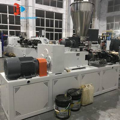 Two Screw Extruder PVC Powder PP PE Pellets Squeezing Machine for PVC Edge Banding photo-5