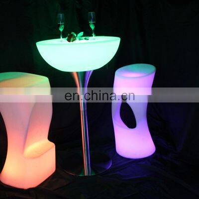 Modern Design Night Bar Light up Led Bar Chairs Stool for Pub photo-3