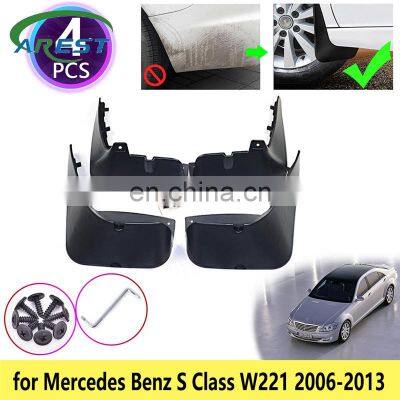 for Mercedes Benz S Class W221 2006 2007 2008 2009 2010 2011 2012 2013 Mudguards Mudflaps Fender Guards Splash Flaps Accessories