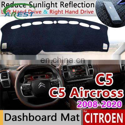 for Citroen C5 Aircross 2008~2020 Anti-Slip Mat Dashboard Cover Pad Sunshade Dashmat Carpet Car Accessories C5-Aircross Estate