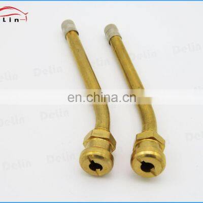 DeLin hot sell passenger bus tractor truck single bend type brass metal tire valve V3-20-12