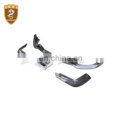 Upgrade To B Style Carbon Fiber Front Lip Chin And Front Canards For Mercedes Bens GLS X166