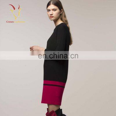 New Design Ladies Cashmere Dress for Winter Long Sweater photo-2
