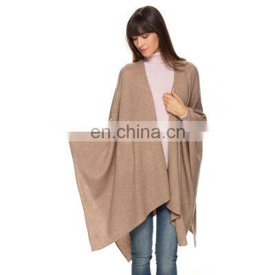 Women Handmade Wool Cashmere Scarf Shawl Poncho