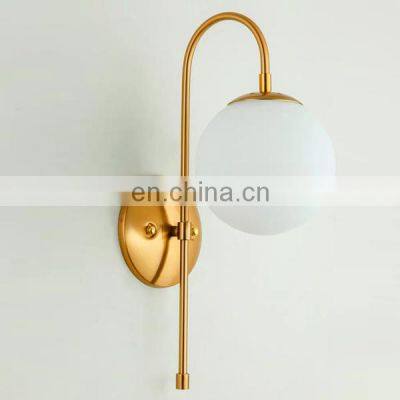 2021 postmodern new designed classical wall lamp hotel bedside lamp gold luxury wall lamp