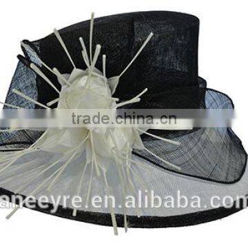 New Design Women's Fancy Sinamay Church Hat Hot Sale photo-3