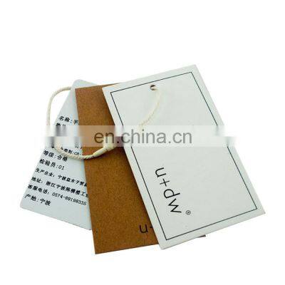 Wholesale Custom Design Printing Name Logo Paper Card Recycled Garment Hangtag Labels Embossed Hang Tag photo-4