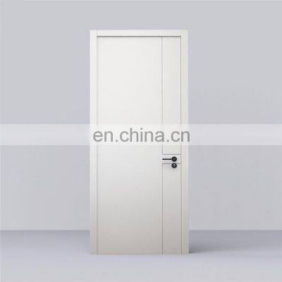 Slab White Modern Wooden Interior Solid Office Bedroom Door Design Interior Flush Door