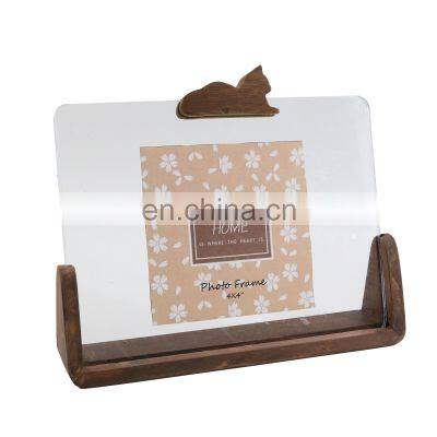 high quality acrylic wooden picture photo frames set for office