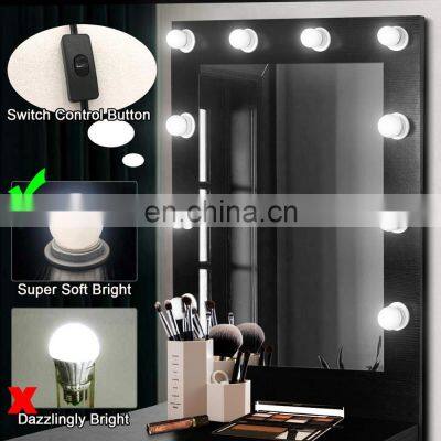 Black Modern Makeup Dresser Dressing Table With Around Mirror LED photo-5