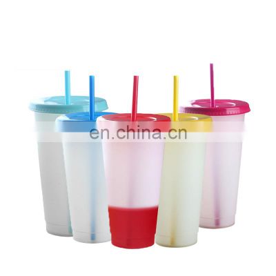 Hot Sale Reusable Custom Logo Printed Plastic Color Changing Tumbler Cups Bulk Christmas Plastic Mugs