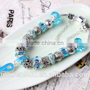 New Arrive European Fashion Charm Murano Glass Bead Bracelet photo-2